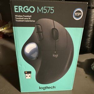 NWT-Logitech Ergo M575 Wireless Track Ball Computer Mouse